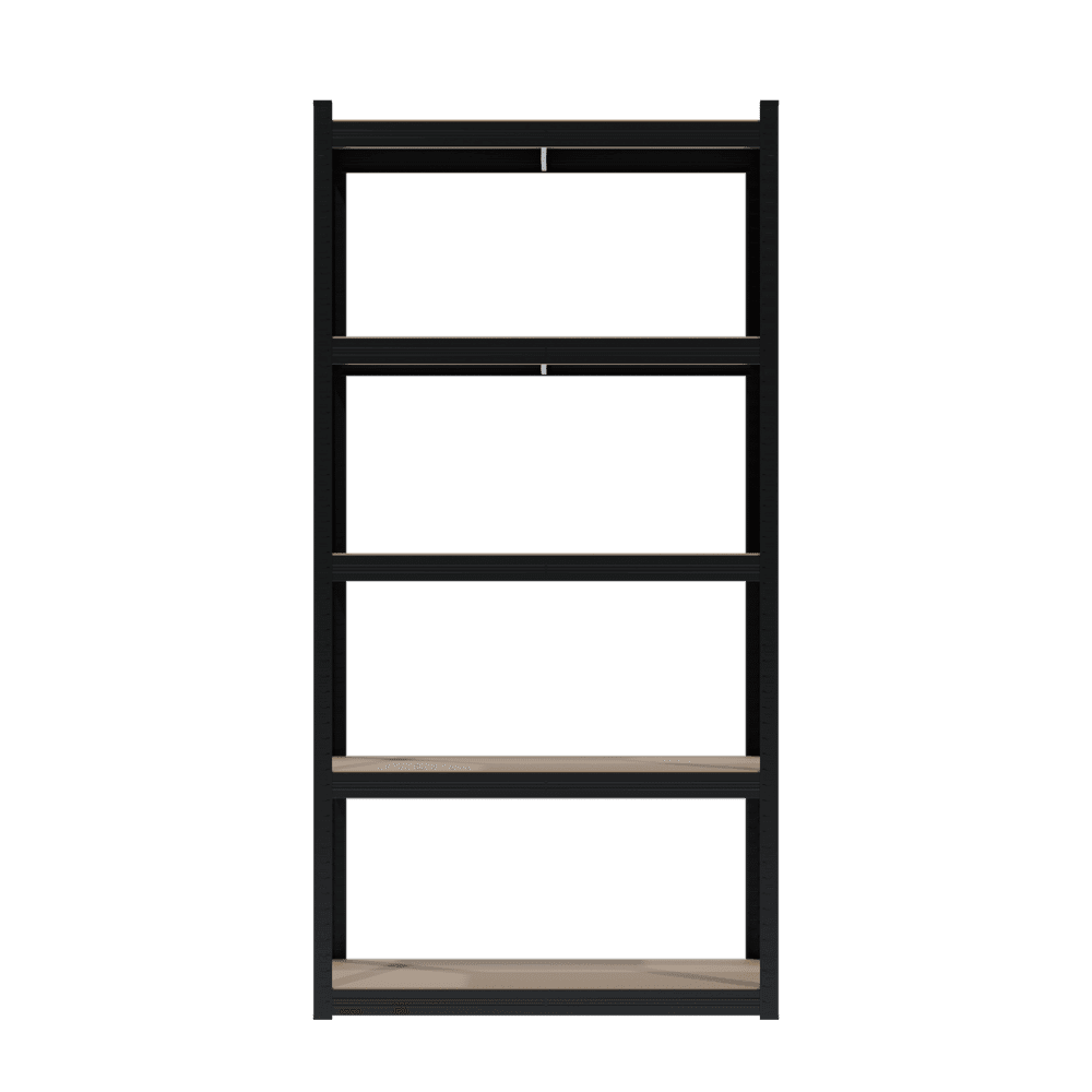 Estante Negro Galvanizado 900x450x1800mm | 70KG por nivel