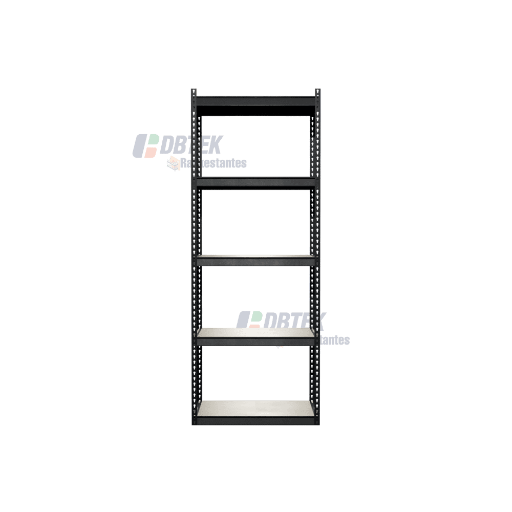 Estante Metálico 5 Niveles 400kg | 180x70x40cm | Negro
