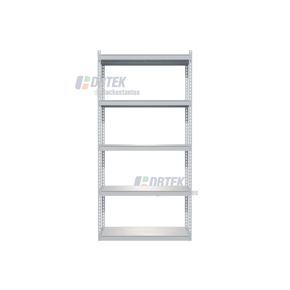 Estante Metálico 5 Niveles 400kg | 180x90x40cm | Blanco