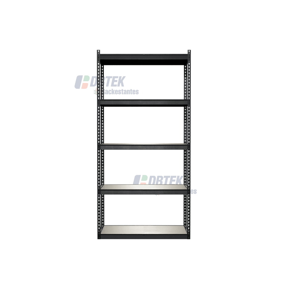 Estante Metálico 5 Niveles 400kg | 180x90x40cm | Negro